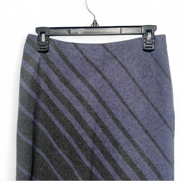 Express Wool Blend Maxi Skirt Black/Gray Side Zipper Size 0 - Picture 3 of 4